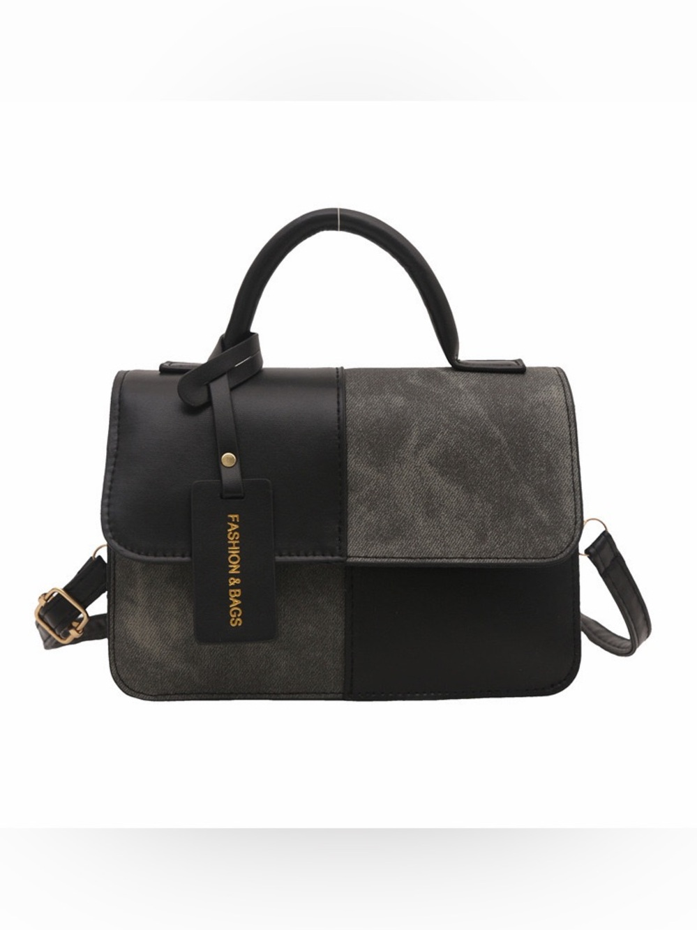Color Block Crossbody Handbag. - Picture 4 of 8